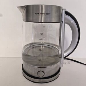 POHL SCHMITT  ELECTRIC GLASS KETTLE KE-100 SWITZERLAND FAST 1500 WATTS